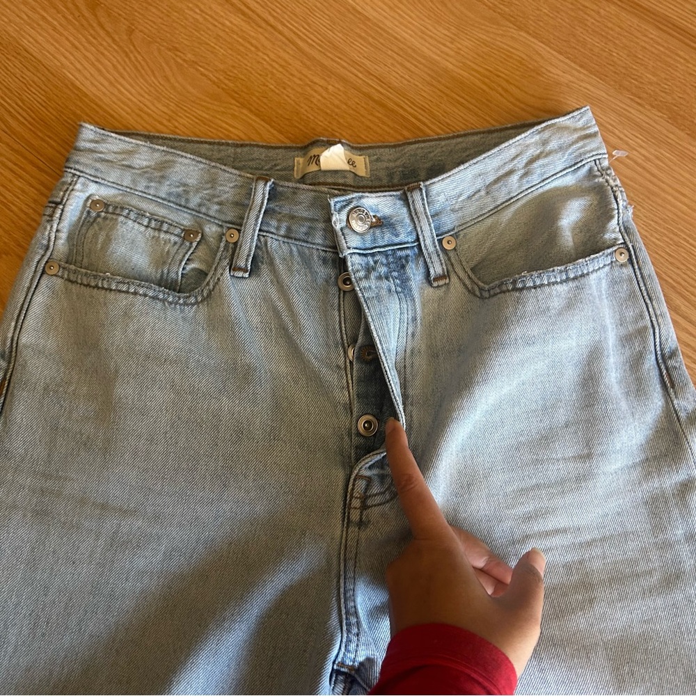 Madewell Button Fly Distressed The Dad Jean Women’s 26 - Picture 2 of 10